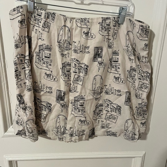 NWT linen printed skort - Picture 2 of 4
